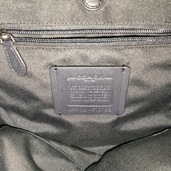 Black/Gray Authentic Coach Backpack - Picture 8 of 10